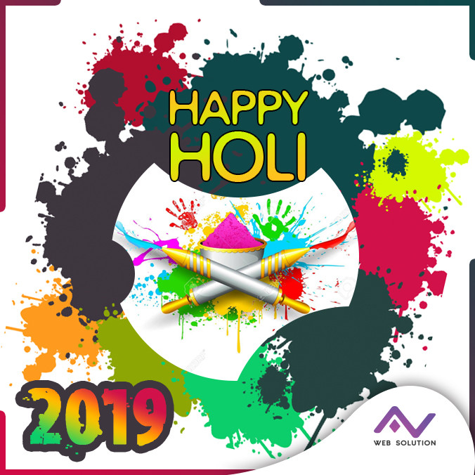 Happy Holi 2019 AV Web Solution